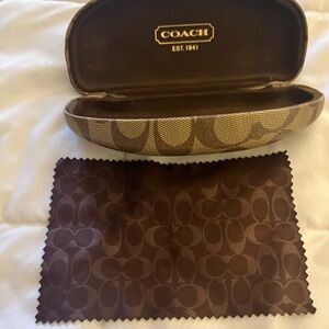 Coach Brown Eyeglass Case